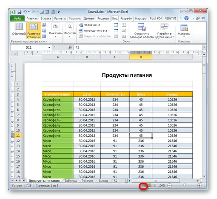 Nyomtatás fejléc minden oldalon az Excel