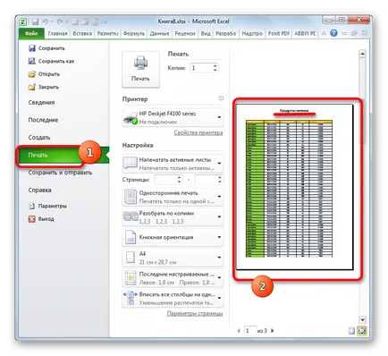 Nyomtatás fejléc minden oldalon az Excel