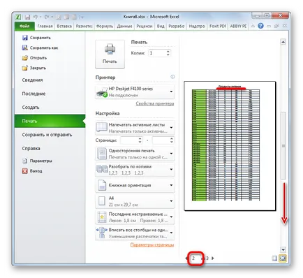 Nyomtatás fejléc minden oldalon az Excel