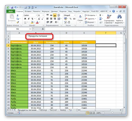 Nyomtatás fejléc minden oldalon az Excel