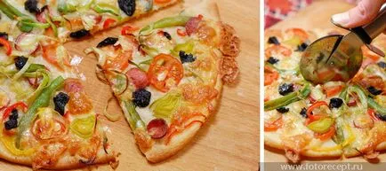Pizza este subțire și crocante, rețete simple,