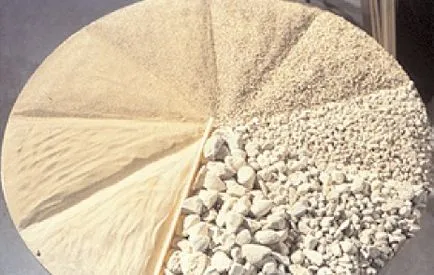 Beton Caracteristici nisip de carieră, produse de râu