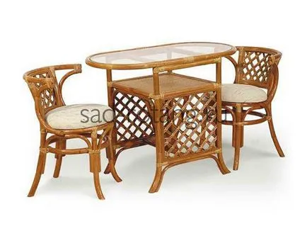 Mobilier de răchită pentru baie din rattan, cumparat de la Moscova