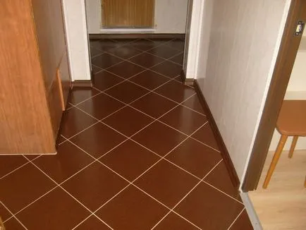 Плочки на пода в коридора снимката за кухнята, дизайн антре, испански стил, как да се сложи тапет