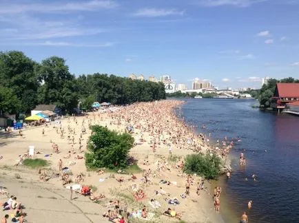 Киев плажове, където да се правят слънчеви бани и плуване в столицата