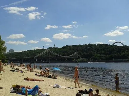 Киев плажове, където да се правят слънчеви бани и плуване в столицата