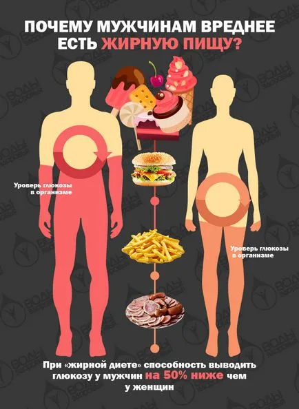 Miért férfiaknak több káros zsíros ételek