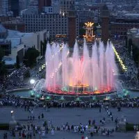 Singing fântâni în Barcelona