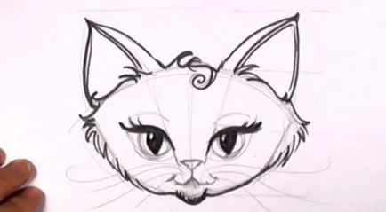 Засилване котка урок рисунка