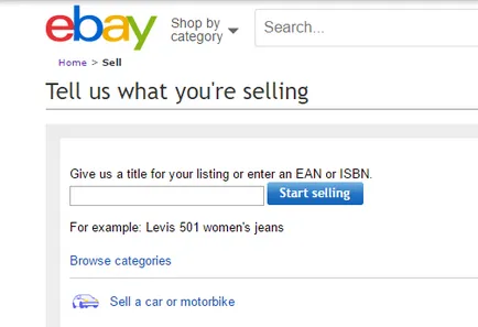 Vânzare pe eBay prezintă loturi de vânzare