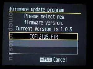 Firmware DSLR Canon EOS 1100d