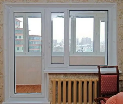 PVC erkély ajtók, hogyan kell helyesen telepíteni irányítani az ajtót