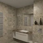 Разнообразие от плочки за баня, дизайн m2