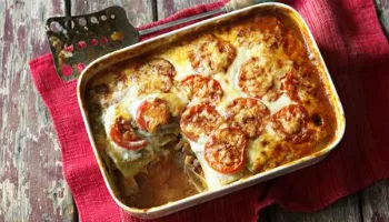 Lasagna recept csirke és koktélparadicsommal - élelmiszer lasagna 1001