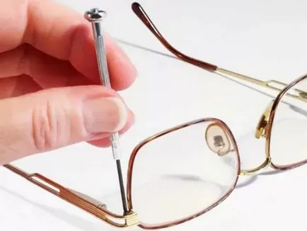 Ремонт рамки за очила начините за тяхното отстраняване на снимка