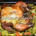 Rice zöldbabbal és csirke