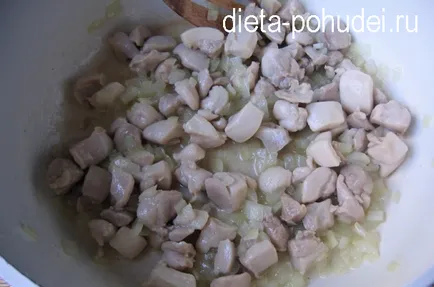 Recept egy finom pilaf csirke és kalóriatartalmú étrend - lefogy