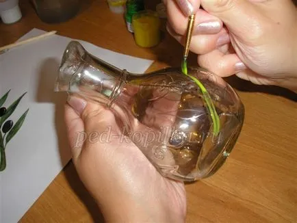 Festett üveg jar