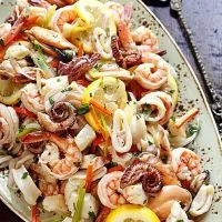 salata de fructe de mare „cocktail de mare“ - reteta