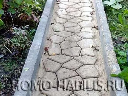 Kerti út mesterséges kőből saját kezűleg - homo habilis