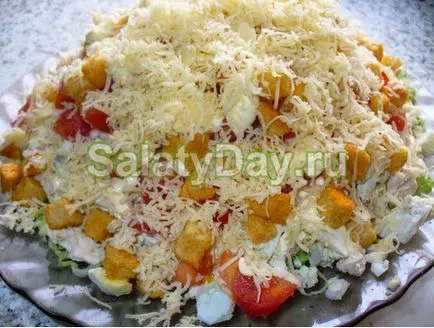 Salata de crab bastoane clasic - o reteta fel de mâncare popular cu fotografii și video