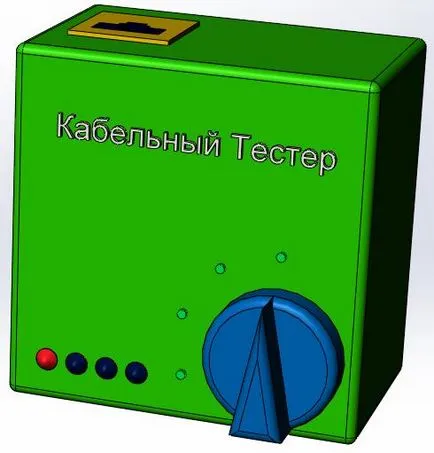 Homemade LAN tester de cablu pentru a testa cablul de rețea, torsadat cu LED-uri