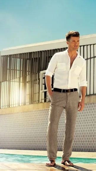 Abból, amit viselni férfiak klasszikus vászon nadrág klasszikus nadrág íjak (24 fotó), férfi divat