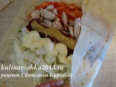 Shawarma egy pita otthon