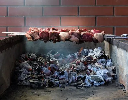 Kebab și cum să gătească un gratar delicios - fotografie pas rețete de gătit