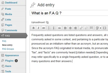 Създаване на раздел често задавани въпроси за WordPress сайт с помощта на приставката