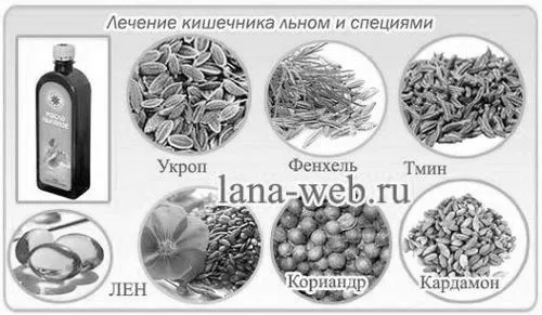 як лікувати коліт маслом і насінням льону