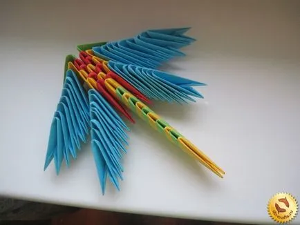 Dragonfly Origami modulok áramköri szerelvényből saját kezűleg