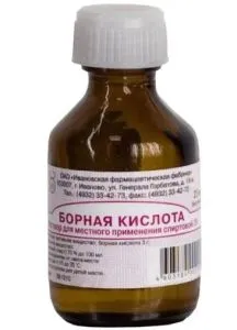 борний спирт у вухо інструкція