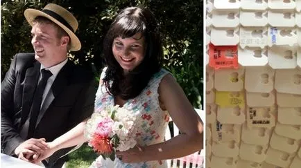 Kreatív esküvői ruha ki a műanyag klipek gabona csomagok