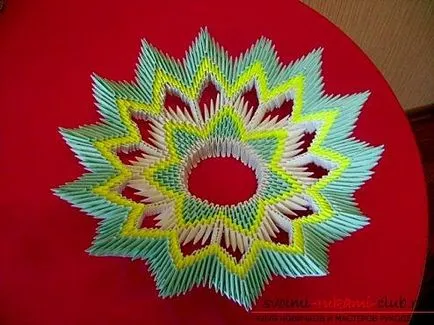 Схема монтаж на декоративни плочи в модулно оригами техника ще ви помогне да създадете красива продукт