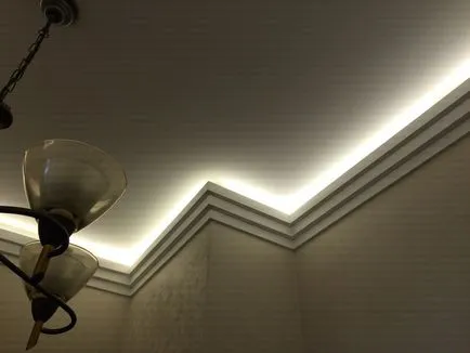LED-es mennyezeti világítás a mennyezet párkány - a lábazat világítással - felhasználói fiók