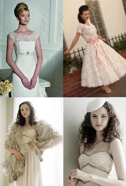 Сватбени рокли в ретро стил снимки и съвети