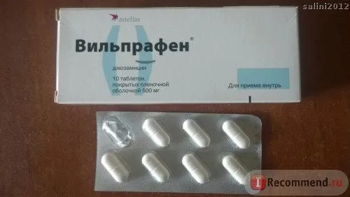 Антибіотик astellas вільпрафен (джозаміцин) - «уреаплазма при вагітності чи можна вилікувати уреаплазму вільпрафену