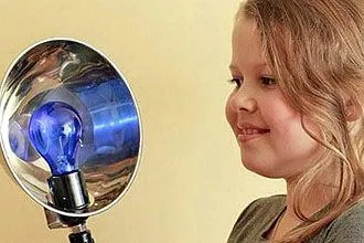 лікувати вуха синьою лампою