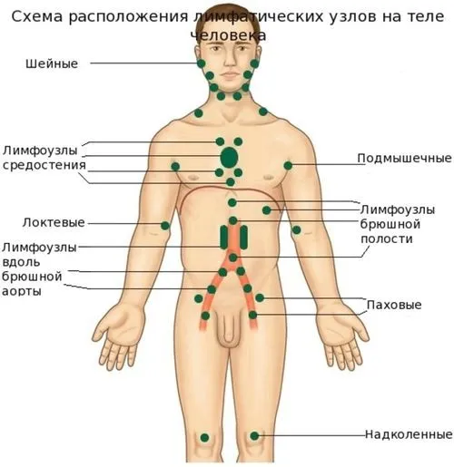 як лікувати лімфовузли під пахвами