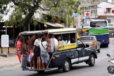 Tuk tuks Pattaya, útvonalak, térképek, viteldíj