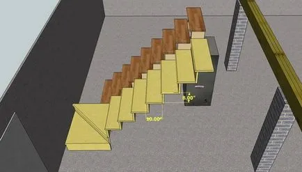 A dőlésszög a létra - utasításokat, hogyan kell kiszámítani az optimális dőlésszög a második emeletre lépcső