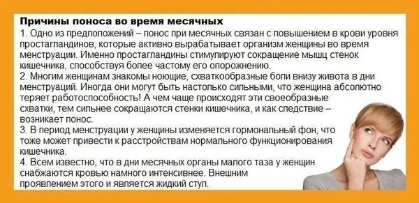 при місячних