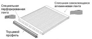 Уплътнител за поликарбонат, запечатващ краищата на листове от клетъчен поликарбонат