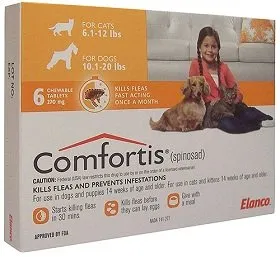 Таблетки от бълхи Comfortis, инструкции и ефективност