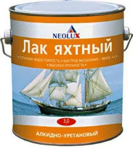 Разновидности на яхтен лак за дърво, основни характеристики и особености на приложение