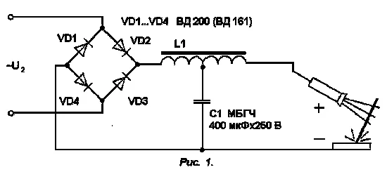 Принципна схема на заваръчен токоизправител, технически характеристики