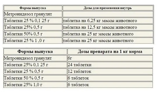 Metronidazol pentru curcani când și cum se utilizează