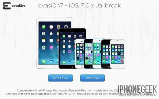 evasi0n7 Как да направите джейлбрейк на iPhone с iOS 7