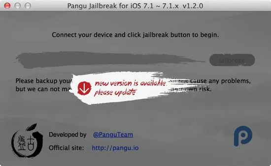 Актуализация на Pangu за Untethered iOS 7.1-7.1.2 Поправки на грешки Интегриране на AFC 2 (безплатно изтегляне)